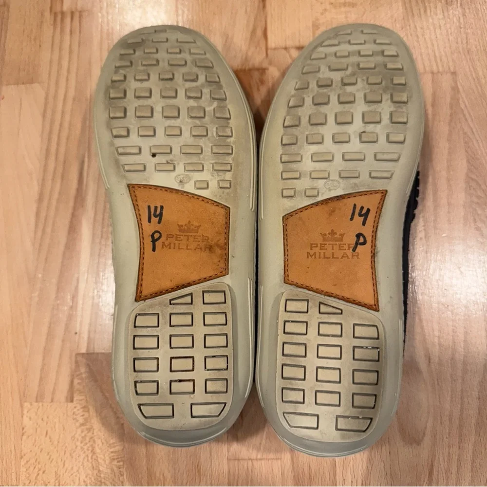 Peter Millar Navy‎ Penny Loafers Slip-On Shoes. Size 9.5
